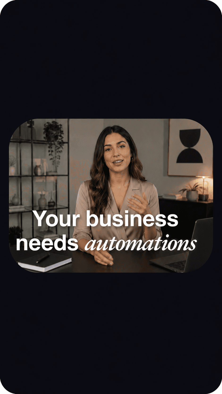Vertical Capnivo video preview with styled captions